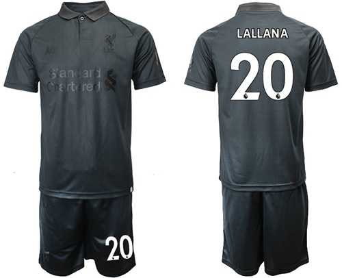 Liverpool #20 Lallana Black Soccer Club Jersey
