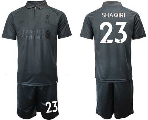 Liverpool #23 Shaqiri Black Soccer Club Jersey