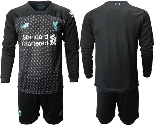 Liverpool Blank Third Long Sleeves Soccer Club Jersey