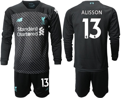 Liverpool #13 Alisson Third Long Sleeves Soccer Club Jersey