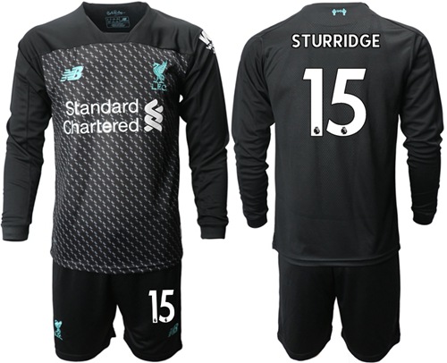 Liverpool #15 Sturridge Third Long Sleeves Soccer Club Jersey