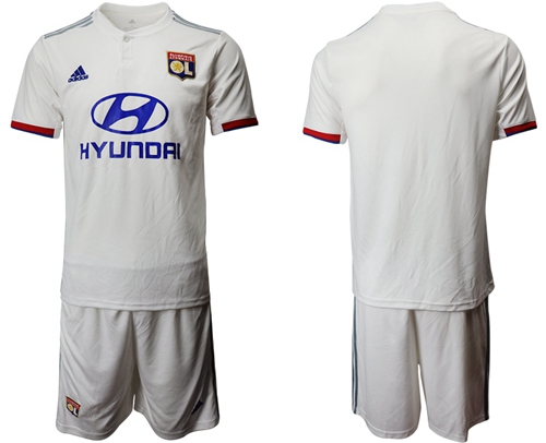 Lyon Blank Home Soccer Club Jersey