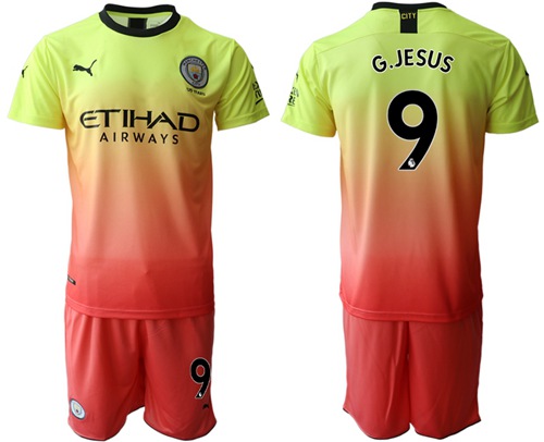 Manchester City #9 G.Jesus Away Soccer Club Jersey