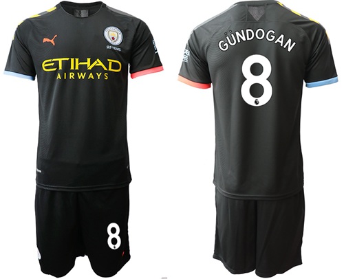 Manchester City #8 Gundogan Away Soccer Club Jersey