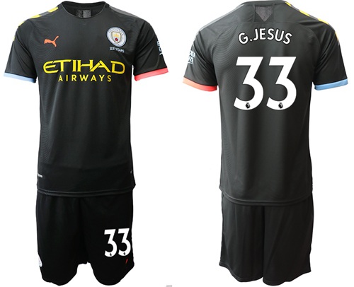Manchester City #33 G.Jesus Away Soccer Club Jersey