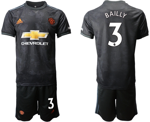 Manchester United #3 Bailly Third Soccer Club Jersey