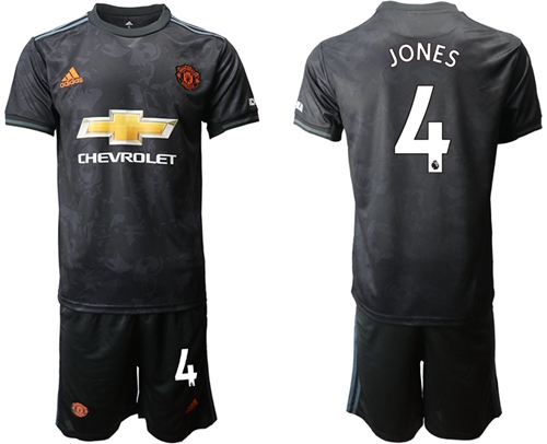 Manchester United #4 Jones Third Soccer Club Jersey