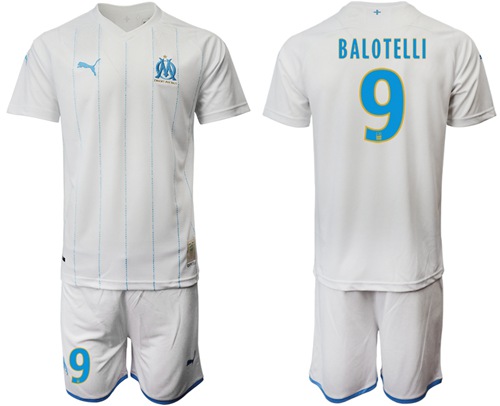 Marseille #9 Balotelli Home Soccer Club Jersey