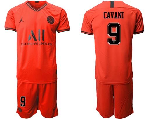 Paris Saint-Germain #9 Cavani Away Jordan Soccer Club Jersey