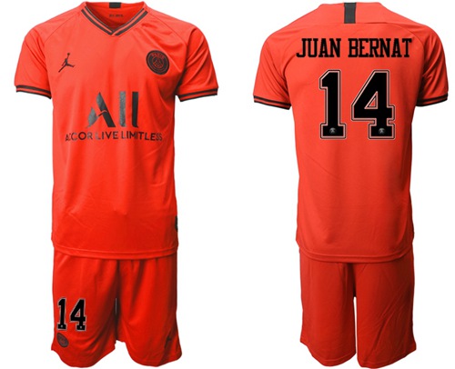Paris Saint-Germain #14 Juan Bernat Away Jordan Soccer Club Jersey