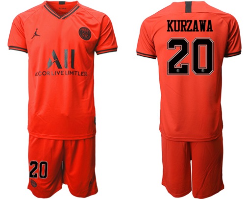 Paris Saint-Germain #20 Kurzawa Away Jordan Soccer Club Jersey