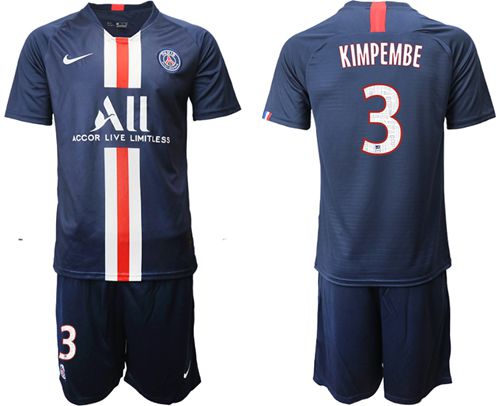 Paris Saint-Germain #3 Kimpembe Home Soccer Club Jersey