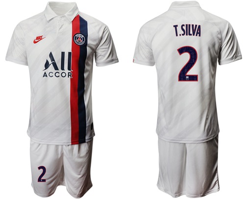 Paris Saint-Germain #2 T.Silva Third Soccer Club Jersey