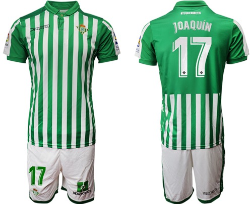Real Betis #17 Joaquin Home Soccer Club Jersey