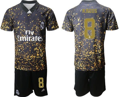 Real Madrid #8 Kroos Camo Soccer Club Jersey