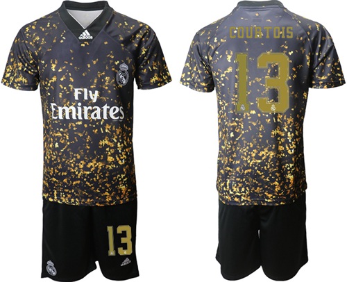 Real Madrid #13 Courtois Camo Soccer Club Jersey