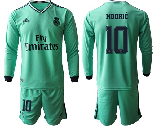 Real Madrid #10 Modric Third Long Sleeves Soccer Club Jersey