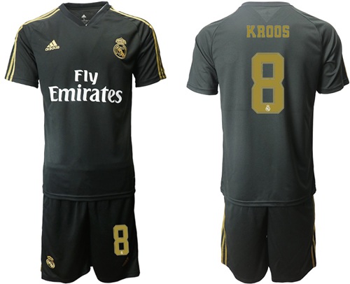 Real Madrid #8 Kroos Black Training Soccer Club Jersey