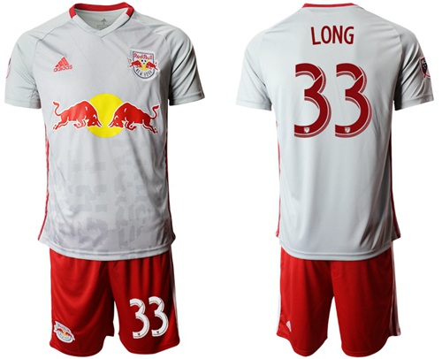 Red Bull #33 Long White Home Soccer Club Jersey