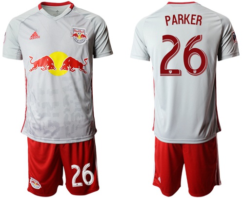Red Bull #26 Parker White Home Soccer Club Jersey