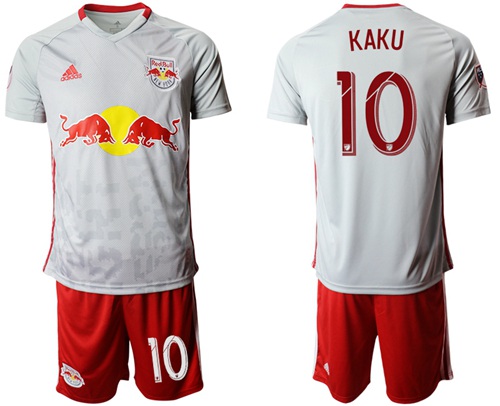 Red Bull #10 Kaku White Home Soccer Club Jersey