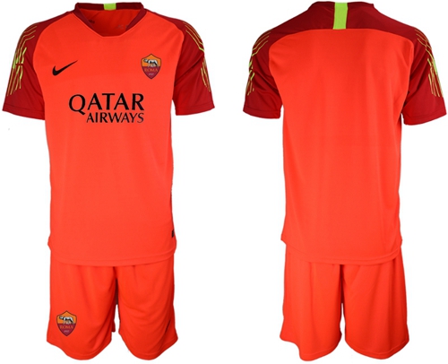 Roma Blank Red Goalkeeper Soccer Club Jersey