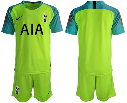 Tottenham Hotspur Blank Green Goalkeeper Soccer Club Jersey
