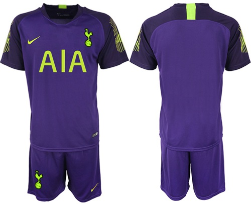 Tottenham Hotspur Blank Purple Goalkeeper Soccer Club Jersey