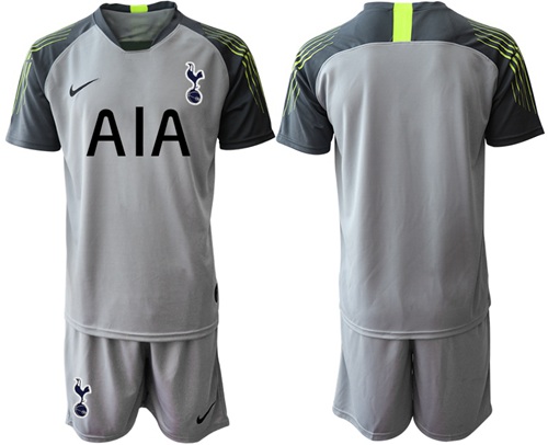 Tottenham Hotspur Blank Grey Goalkeeper Soccer Club Jersey