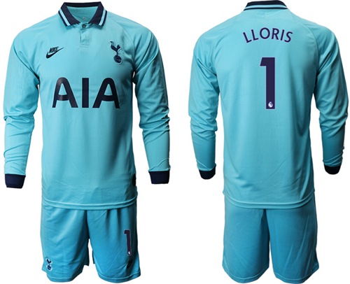 Tottenham Hotspur #1 Lloris Third Long Sleeves Soccer Club Jersey
