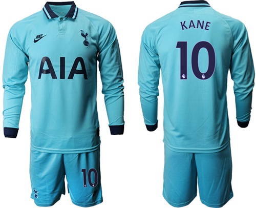 Tottenham Hotspur #10 Kane Third Long Sleeves Soccer Club Jersey