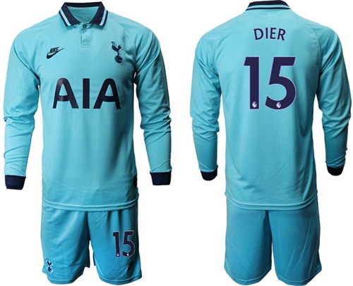 Tottenham Hotspur #15 Dier Third Long Sleeves Soccer Club Jersey