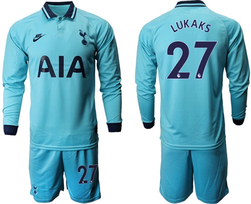 Tottenham Hotspur #27 Lukaks Third Long Sleeves Soccer Club Jersey