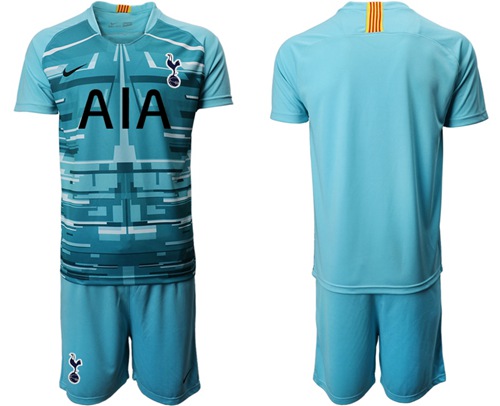 Tottenham Hotspur Blank Light Blue Goalkeeper Soccer Club Jersey