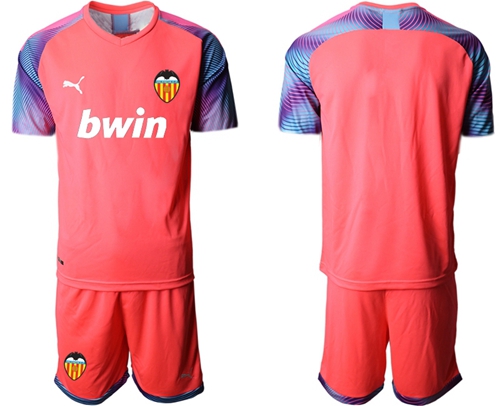 Valencia Blank Red Goalkeeper Long Sleeves Soccer Club Jersey