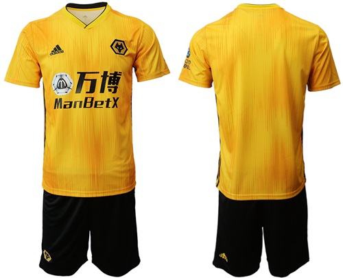 Wolves Blank Home Soccer Club Jersey