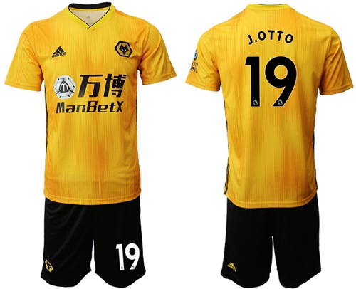 Wolves #19 J.OTTO Home Soccer Club Jersey
