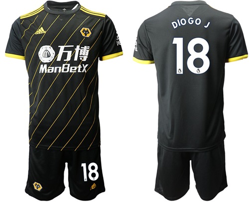 Wolves #18 DIO GO.J Away Soccer Club Jersey