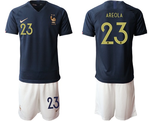 France #23 Areola Home Soccer Country Jersey