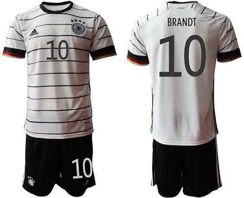 Germany #10 Brandt White Home Soccer Country Jersey