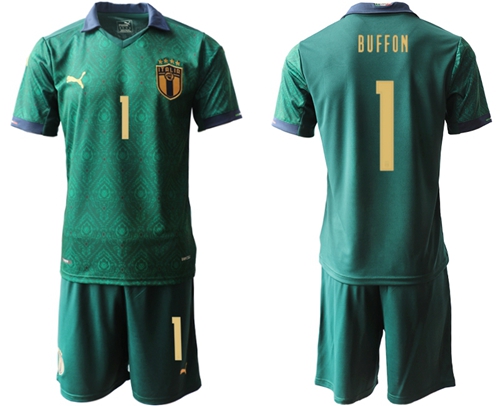 Italy #1 Buffon Third Soccer Country Jersey