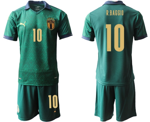 Italy #10 R.Baggio Third Soccer Country Jersey