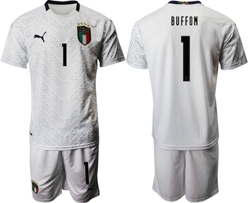 Italy #1 Buffon Away Soccer Country Jersey