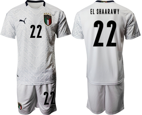 Italy #22 El Shaarawy Away Soccer Country Jersey