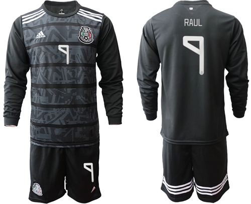 Mexico #7 Raul Home Long Sleeves Soccer Country Jersey