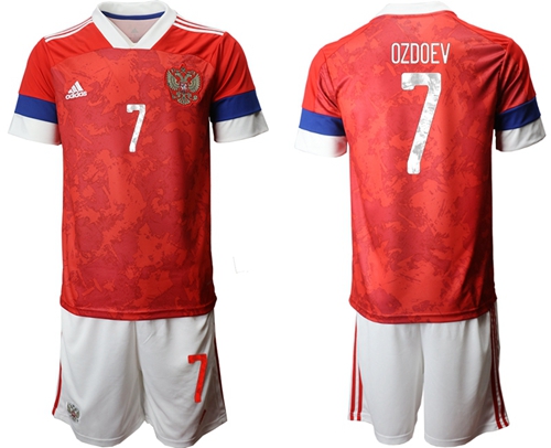 Russia #7 Ozdoev Home Soccer Country Jersey