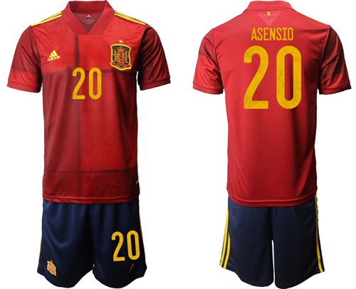 Spain #20 Asensio Home Soccer Country Jersey