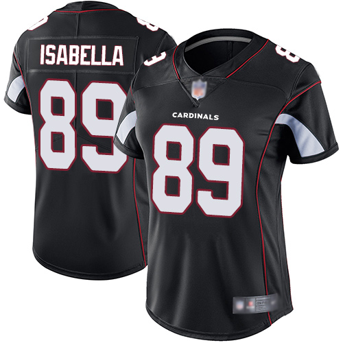 Cardinals #89 Andy Isabella Black Alternate Women's Stitched Football Vapor Untouchable Limited Jersey Cardinals #89 Andy Isabella Black Alternate Women's Stitched Football Vapor Untouchable Limited Jersey