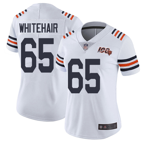 Bears #65 Cody Whitehair White Alternate Women's Stitched Football Vapor Untouchable Limited 100th Season Jersey Bears #65 Cody Whitehair White Alternate Women's Stitched Football Vapor Untouchable Limited 100th Season Jersey