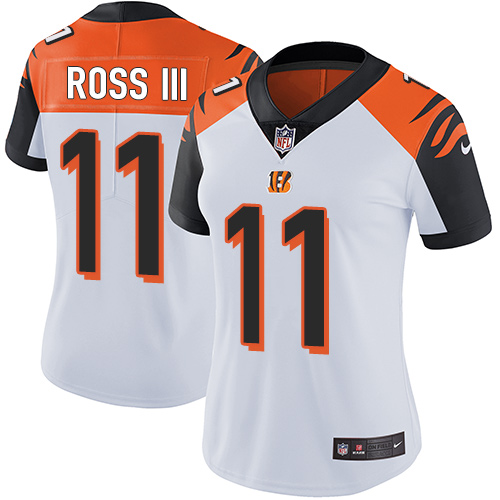 Bengals #11 John Ross III White Women's Stitched Football Vapor Untouchable Limited Jersey